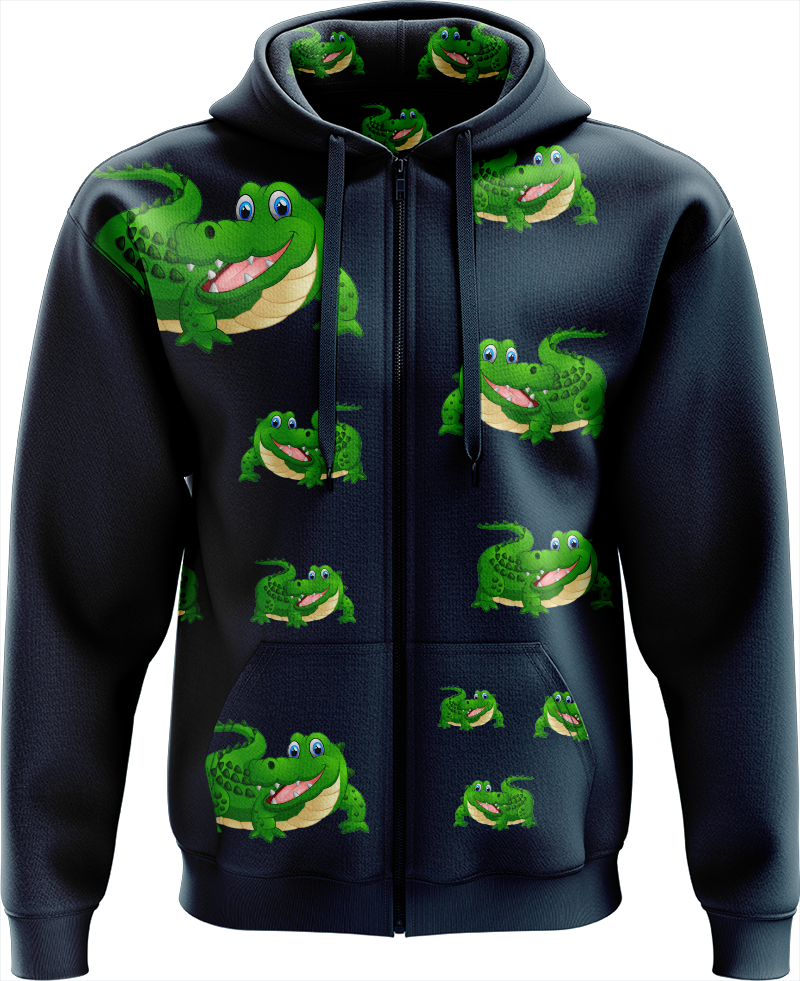 Crazy Croc Full Zip Hoodies Jacket