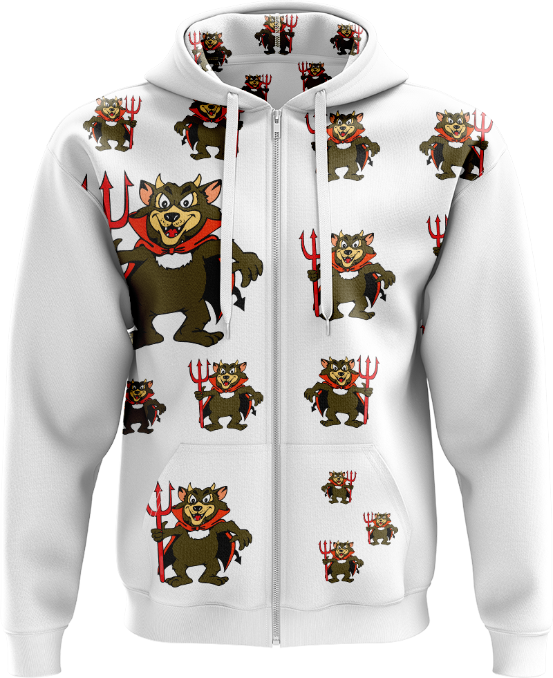 Devil Wears Fungear Full Zip Hoodies Jacket