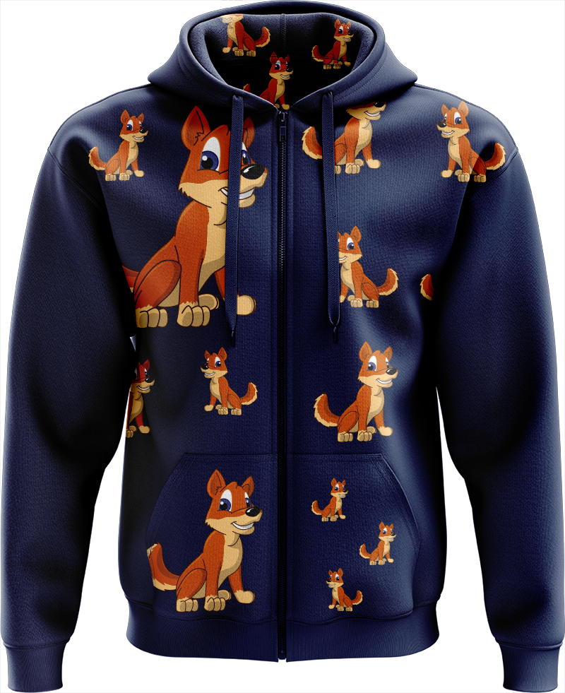 Dizzie Dingo Full Zip Hoodies Jacket