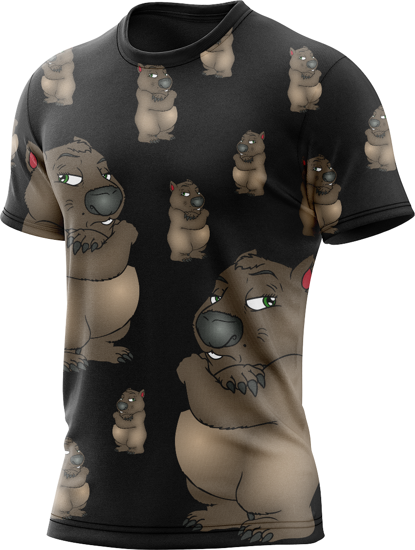 Wally Wombat Rash Shirt Short Sleeve