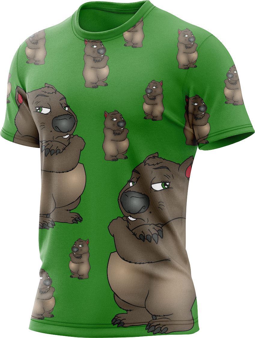 Wally Wombat Rash Shirt Short Sleeve