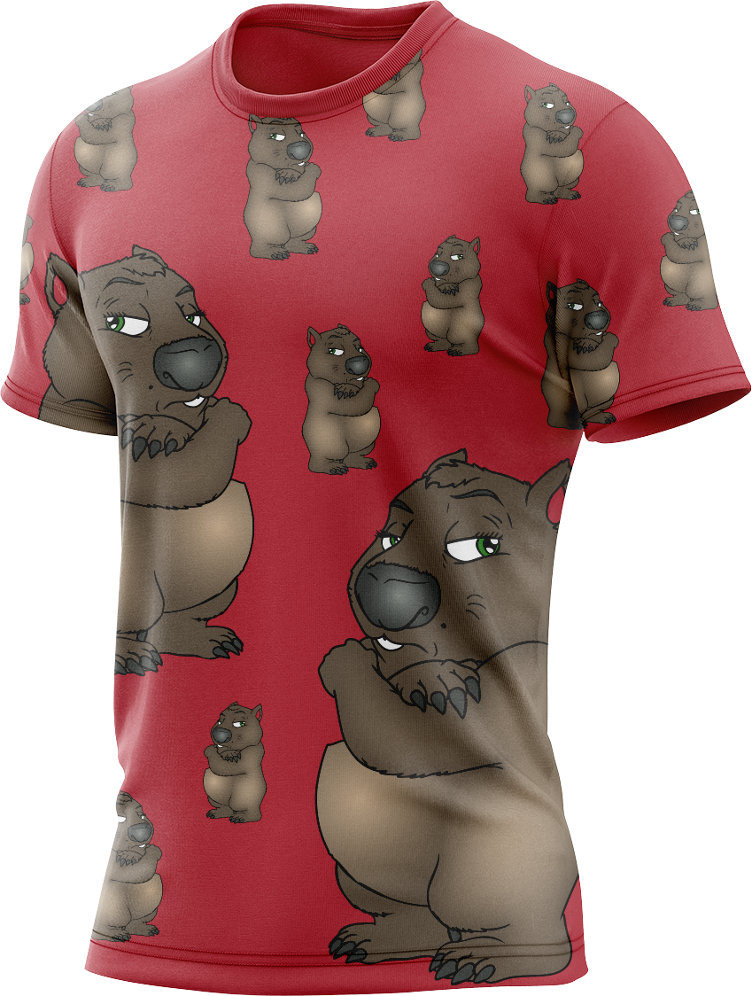 Wally Wombat Rash Shirt Short Sleeve