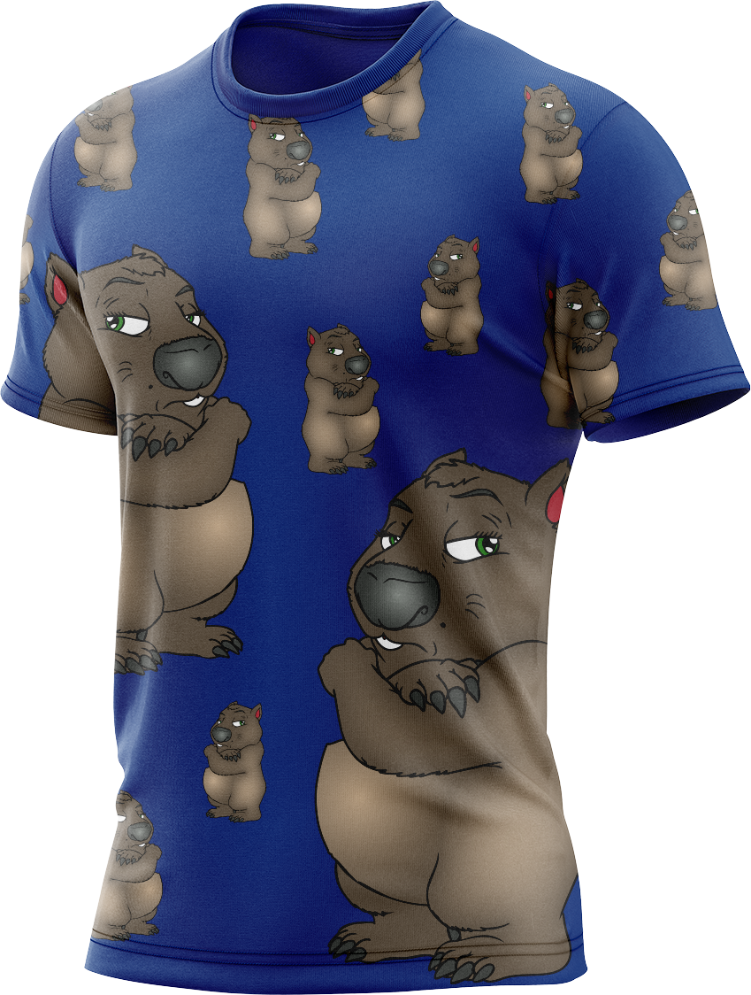 Wally Wombat Rash Shirt Short Sleeve