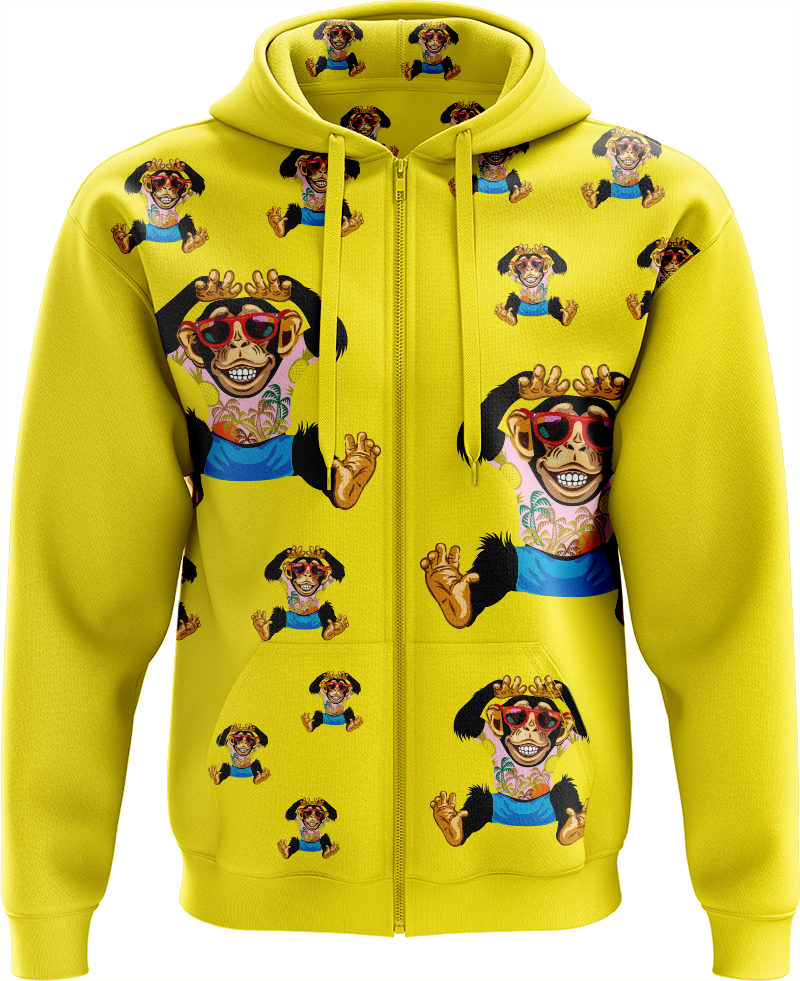 Cheeky Monkey Full Zip Hoodies Jacket
