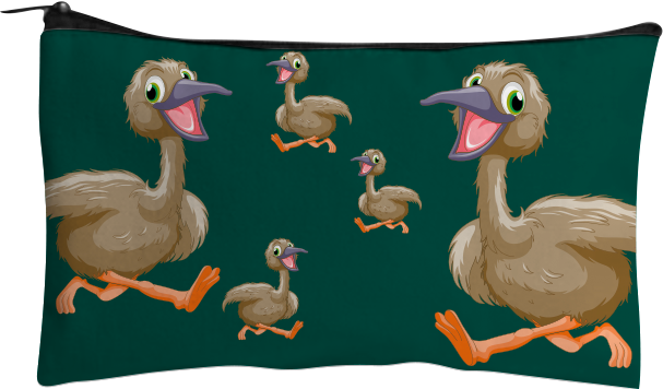 Effie Emu Jumbo Pencil Case