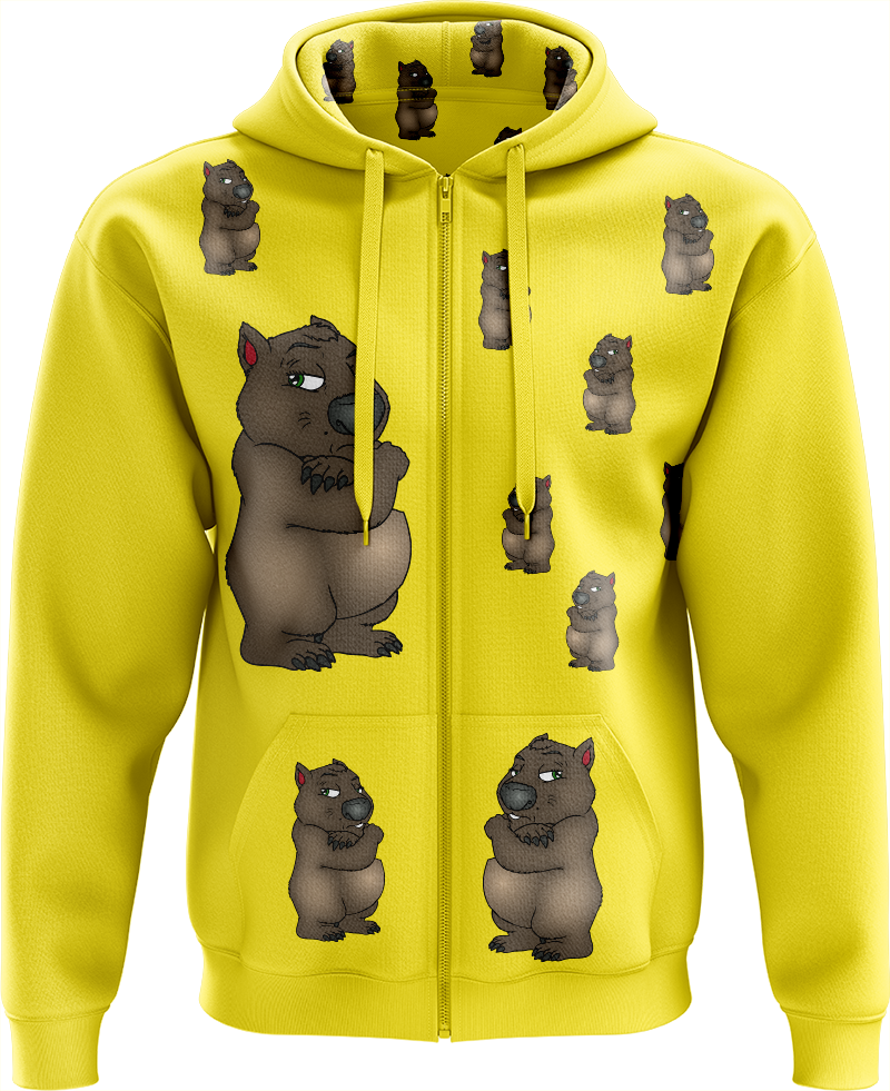 Wally Wombat Full Zip Hoodies Jackets