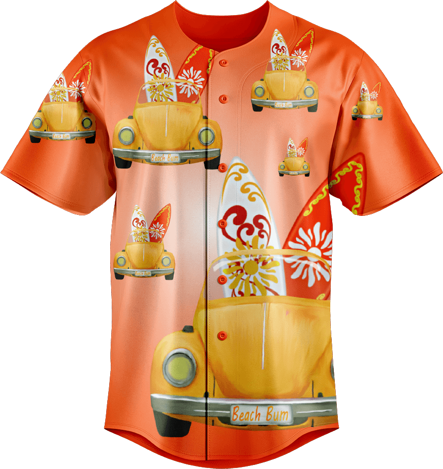 Beach Bum Baseball Jerseys - fungear.com.au