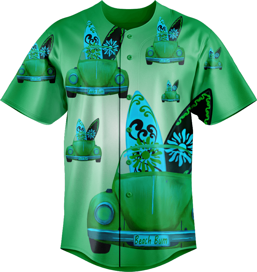 Beach Bum Baseball Jerseys - fungear.com.au