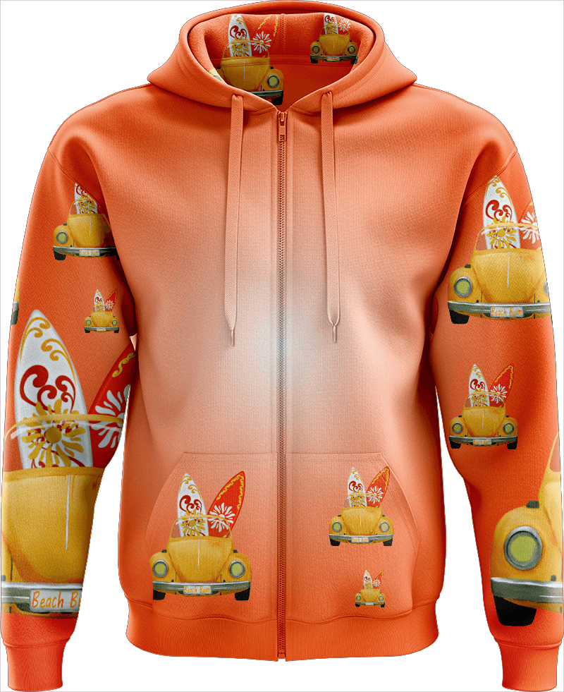 Beach Bum Full Zip Hoodies Jacket - fungear.com.au