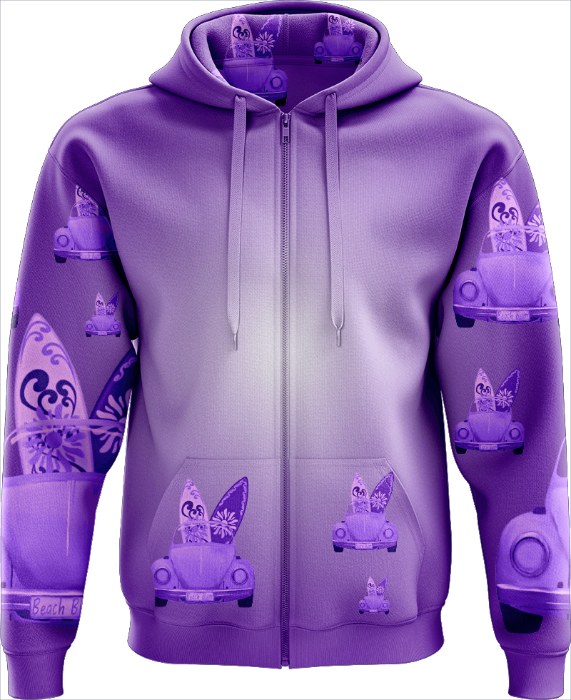 Beach Bum Full Zip Hoodies Jacket - fungear.com.au