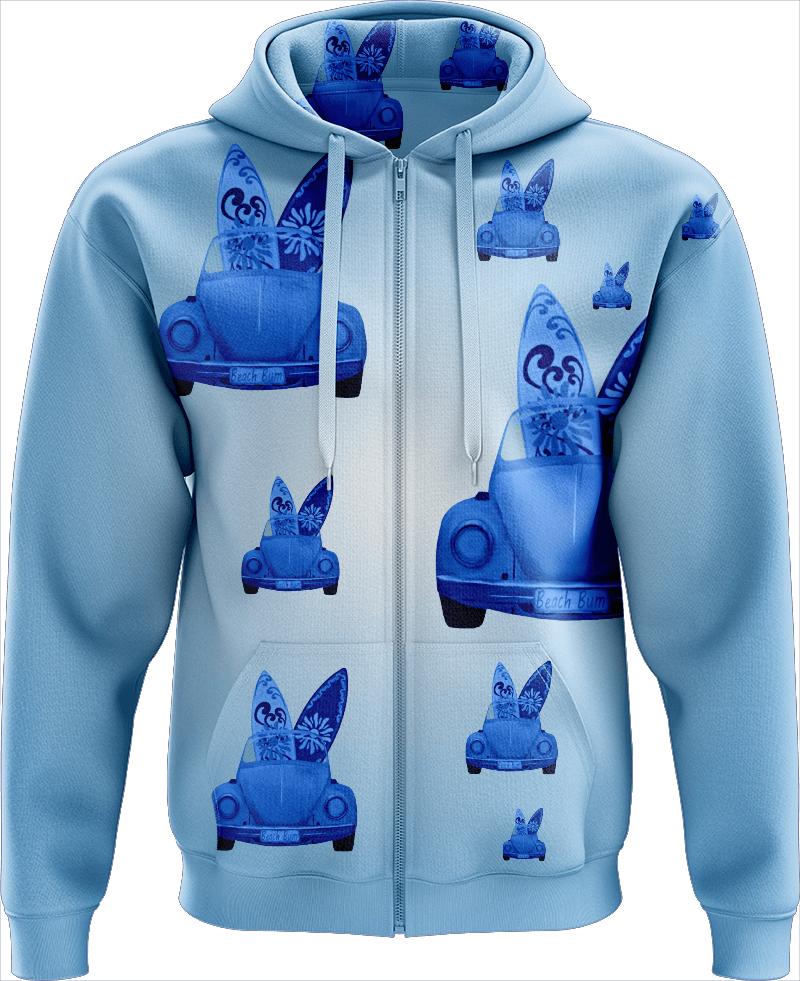 Beach Bum Full Zip Hoodies Jacket - fungear.com.au