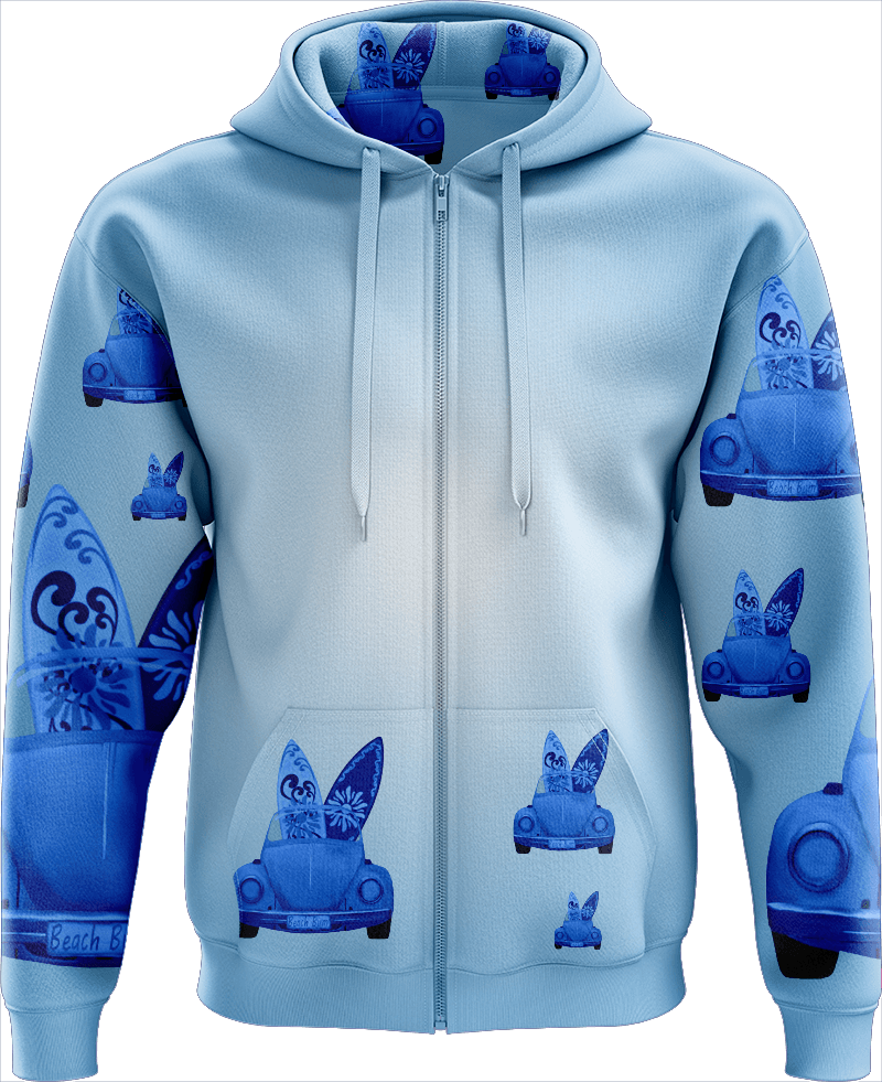 Beach Bum Full Zip Hoodies Jacket - fungear.com.au