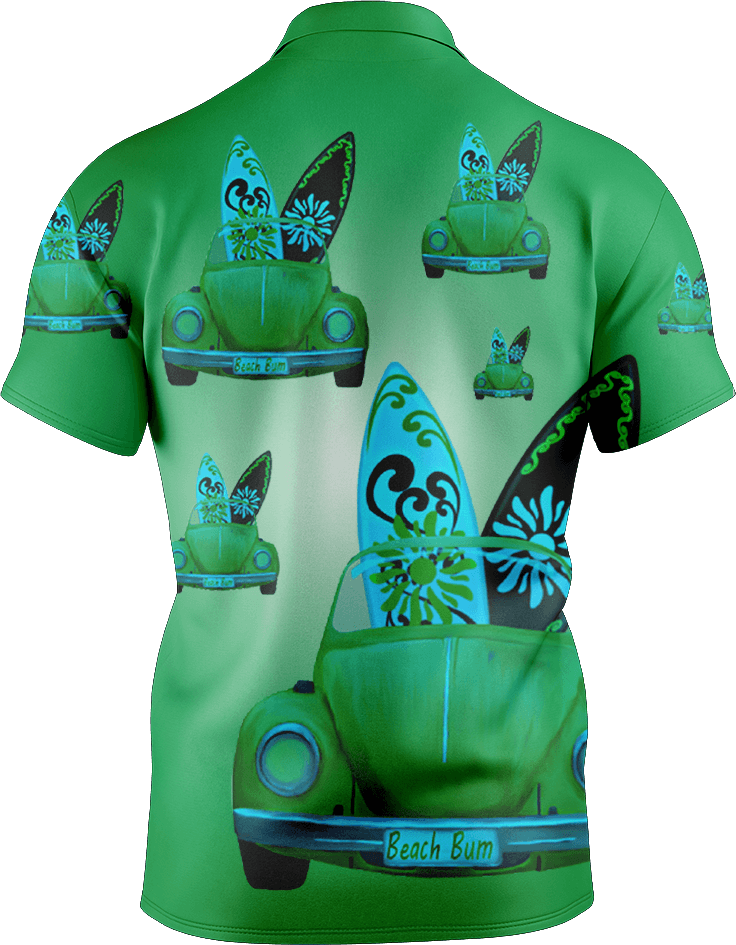 Beach Bum Men's Short Sleeve Polo - fungear.com.au