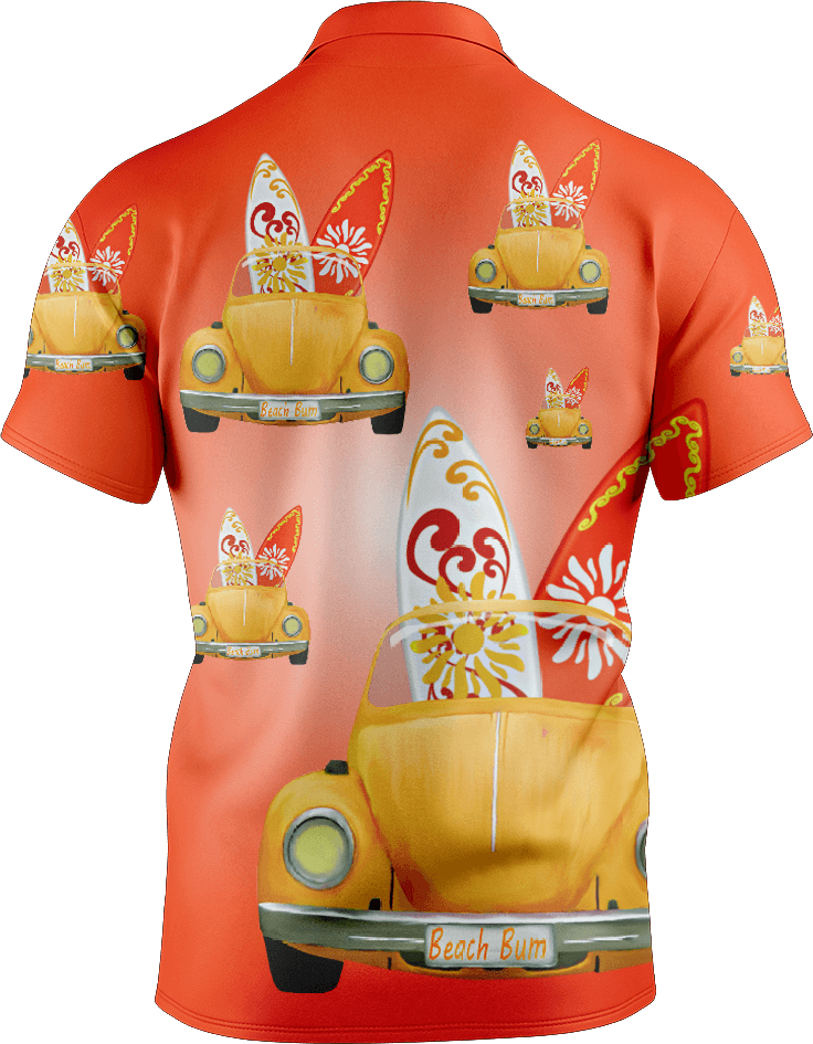 Beach Bum Men's Short Sleeve Polo - fungear.com.au