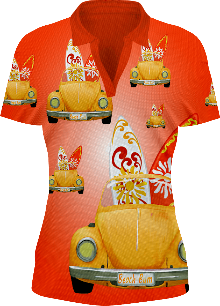 Beach Bum Women's Polo - fungear.com.au