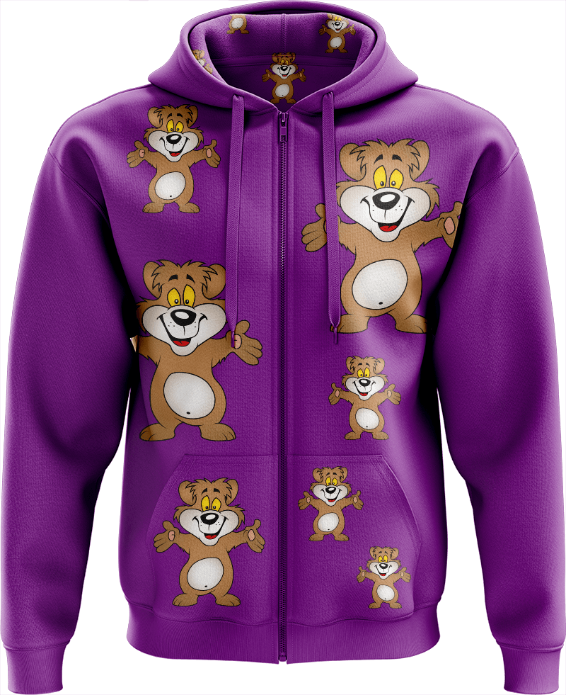 Billy Bear Full Zip Hoodies Jacket - fungear.com.au