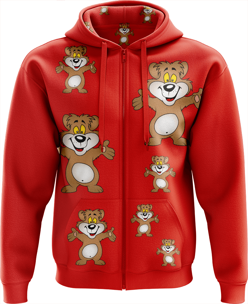 Billy Bear Full Zip Hoodies Jacket - fungear.com.au
