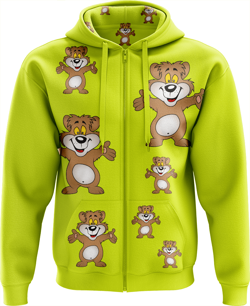 Billy Bear Full Zip Hoodies Jacket - fungear.com.au