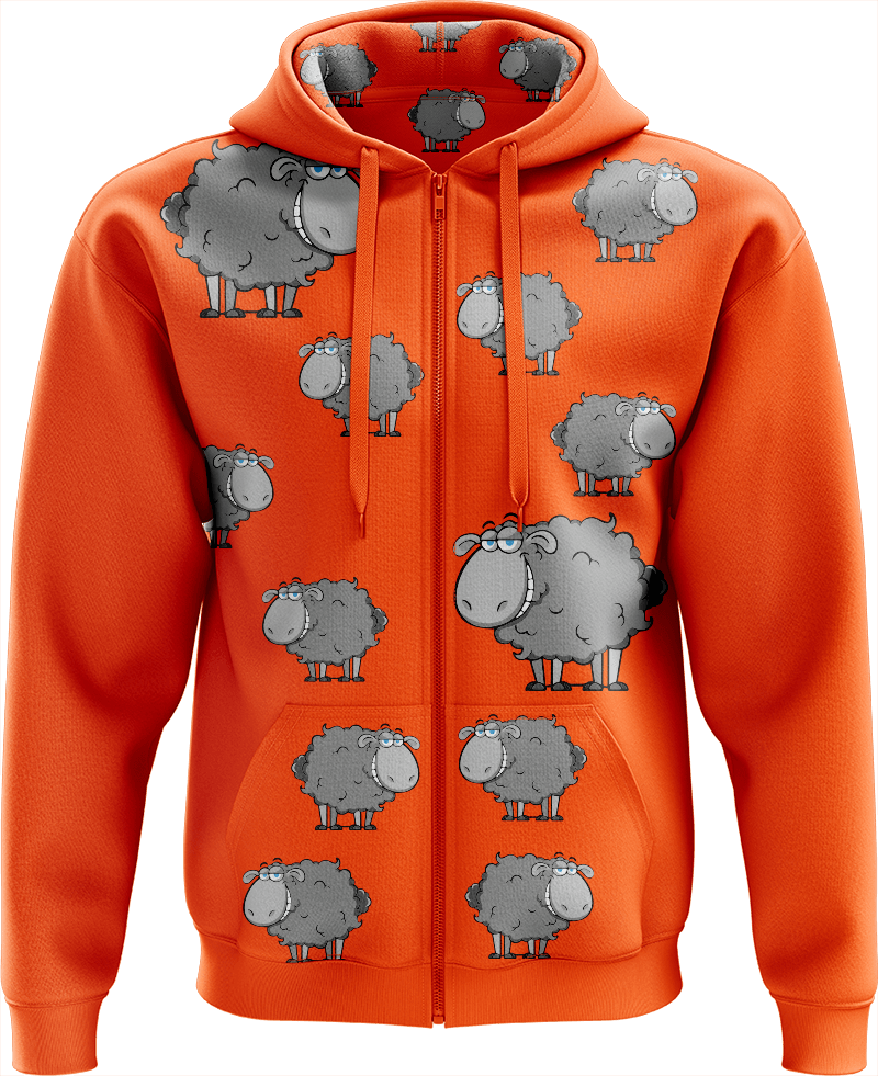 Black Sheep Full Zip Hoodies Jacket - fungear.com.au