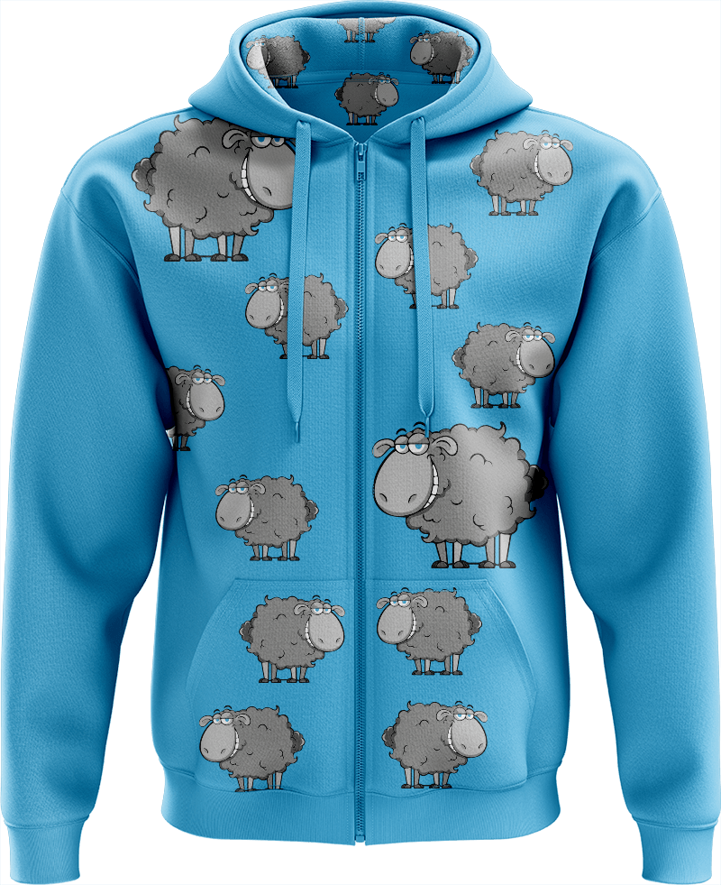 Black Sheep Full Zip Hoodies Jacket - fungear.com.au