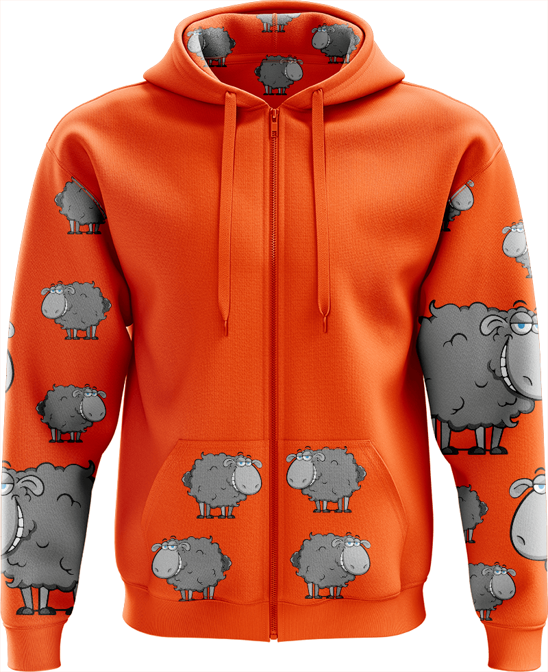 Black Sheep Full Zip Hoodies Jacket - fungear.com.au