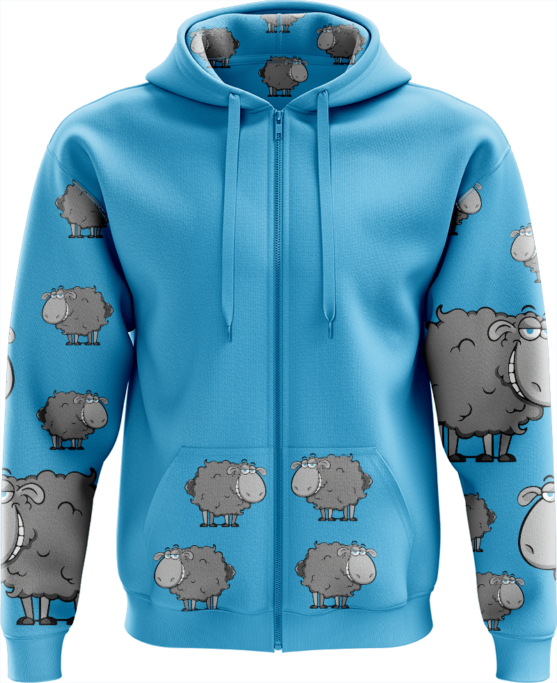 Black Sheep Full Zip Hoodies Jacket - fungear.com.au