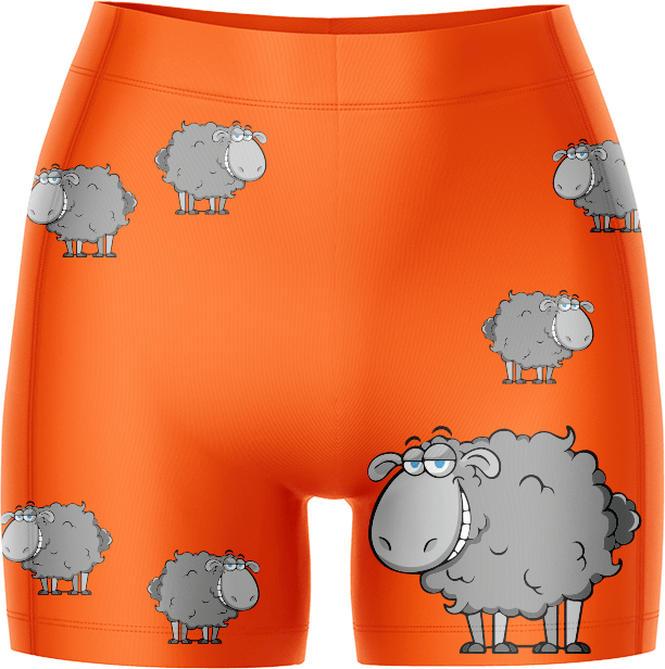 Black Sheep Ladies Gym Shorts - fungear.com.au