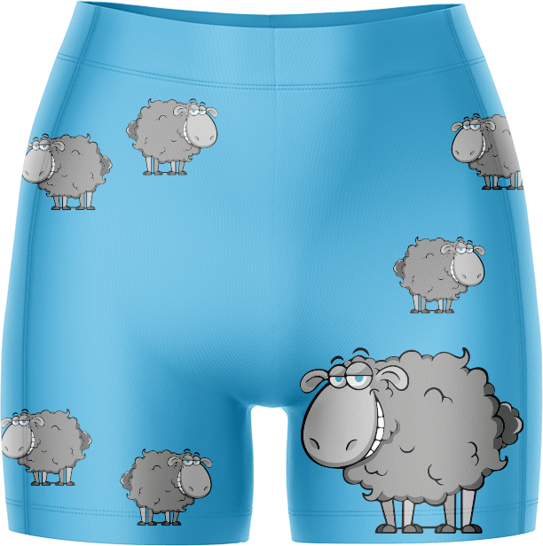 Black Sheep Ladies Gym Shorts - fungear.com.au