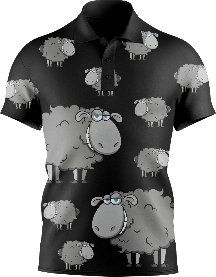 Black Sheep Men's Short Sleeve Polo - fungear.com.au
