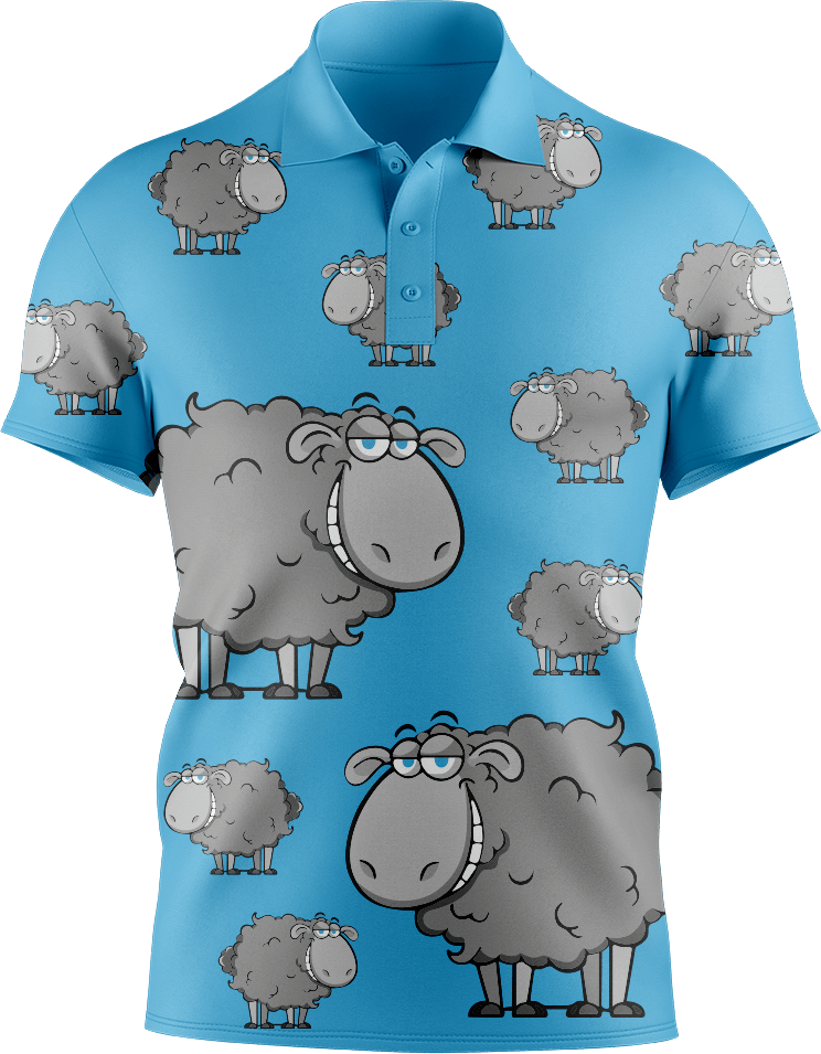 Black Sheep Men's Short Sleeve Polo - fungear.com.au