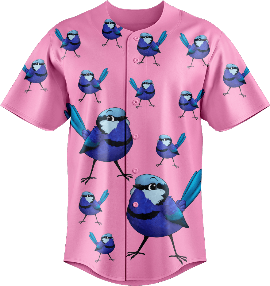 Blue Wren Baseball Jerseys - fungear.com.au