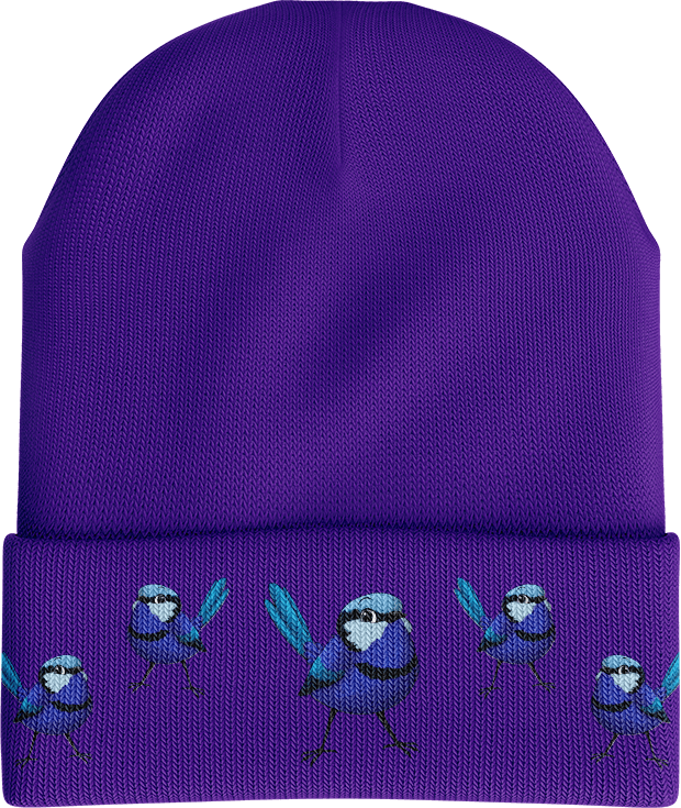 Blue Wren Beanie - fungear.com.au