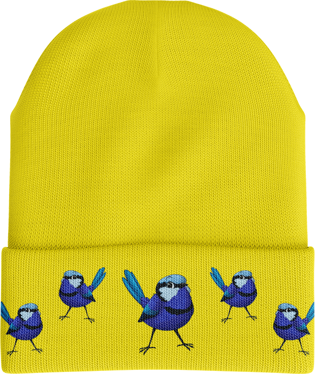 Blue Wren Beanie - fungear.com.au