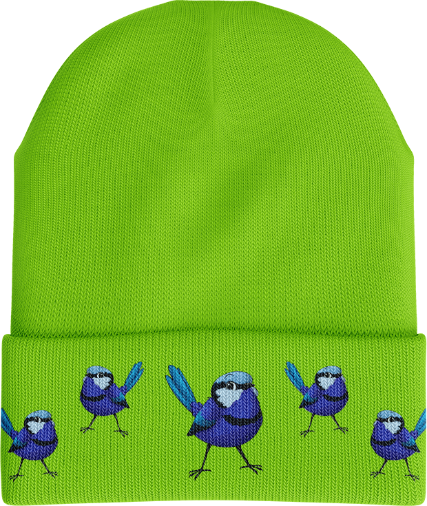Blue Wren Beanie - fungear.com.au