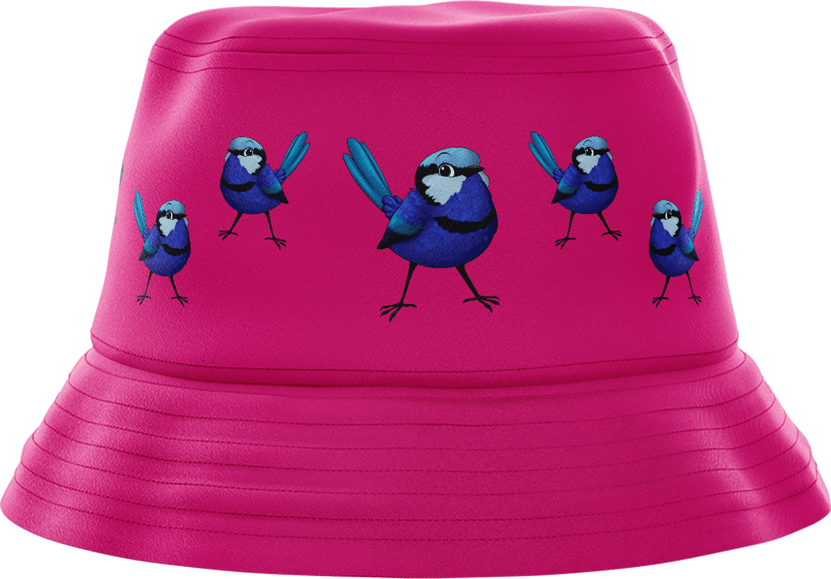 Blue Wren Bucket Hat - fungear.com.au