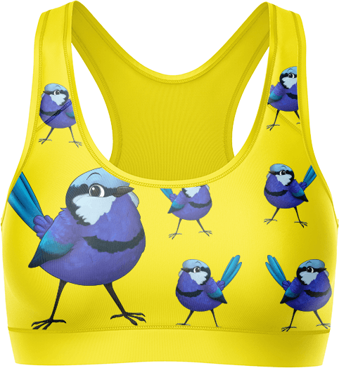Blue Wren Crop Top - fungear.com.au