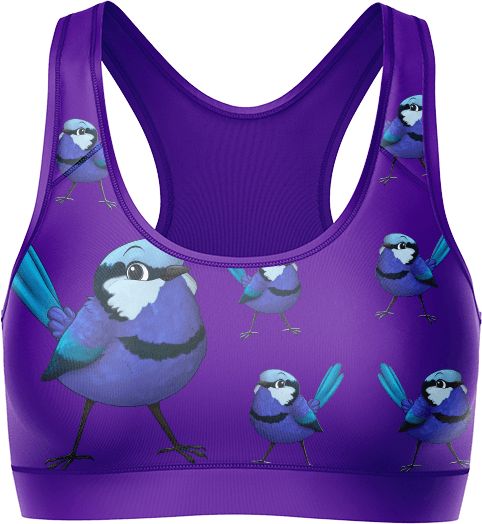 Blue Wren Crop Top - fungear.com.au