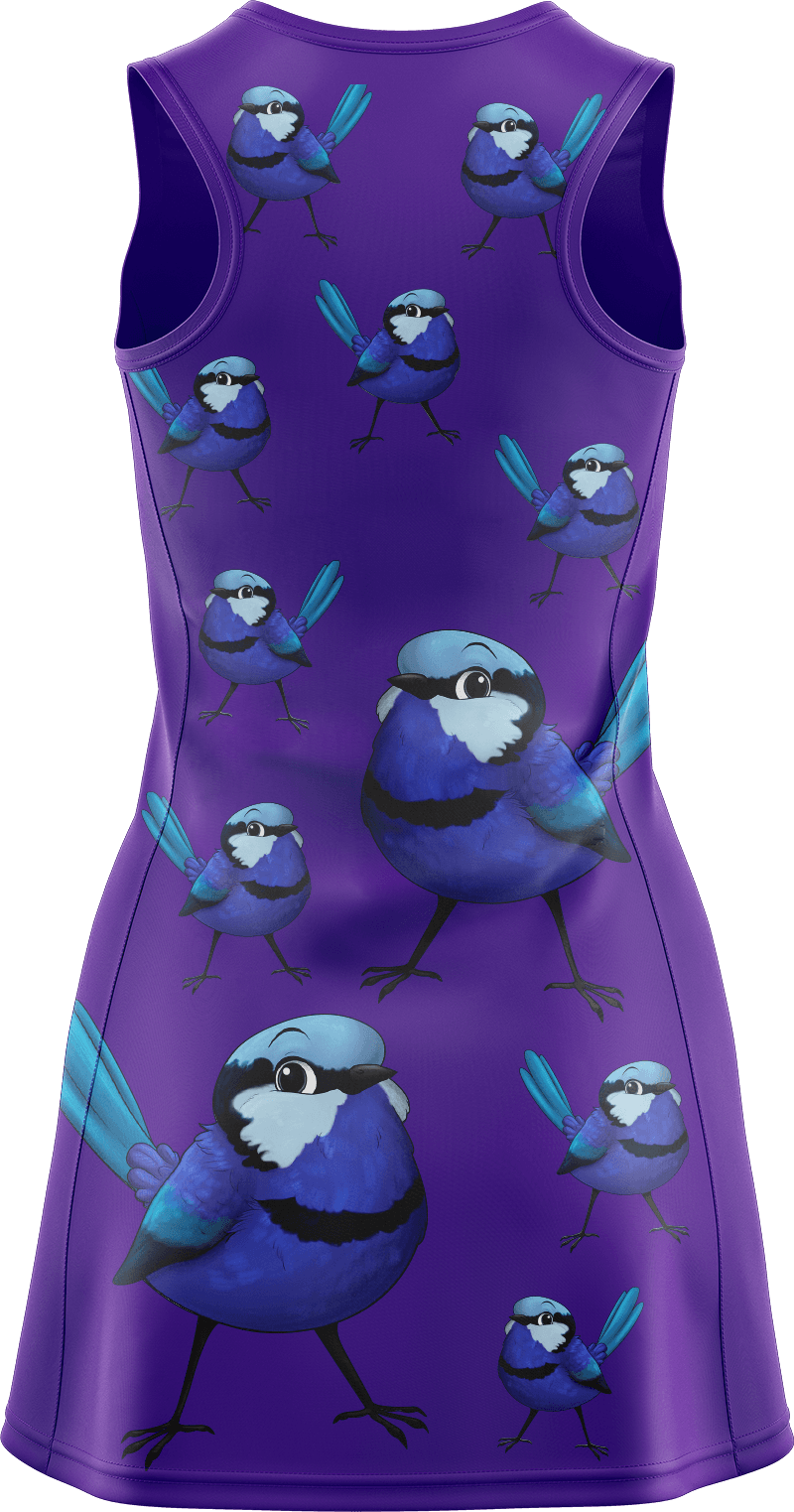 Blue Wren Ladies Mini Dress - fungear.com.au
