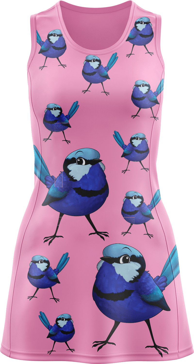 Blue Wren Ladies Mini Dress - fungear.com.au
