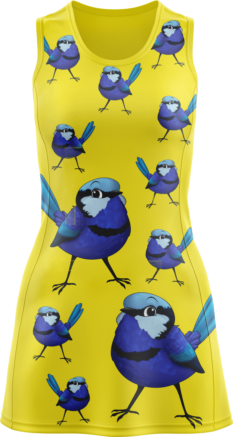 Blue Wren Ladies Mini Dress - fungear.com.au
