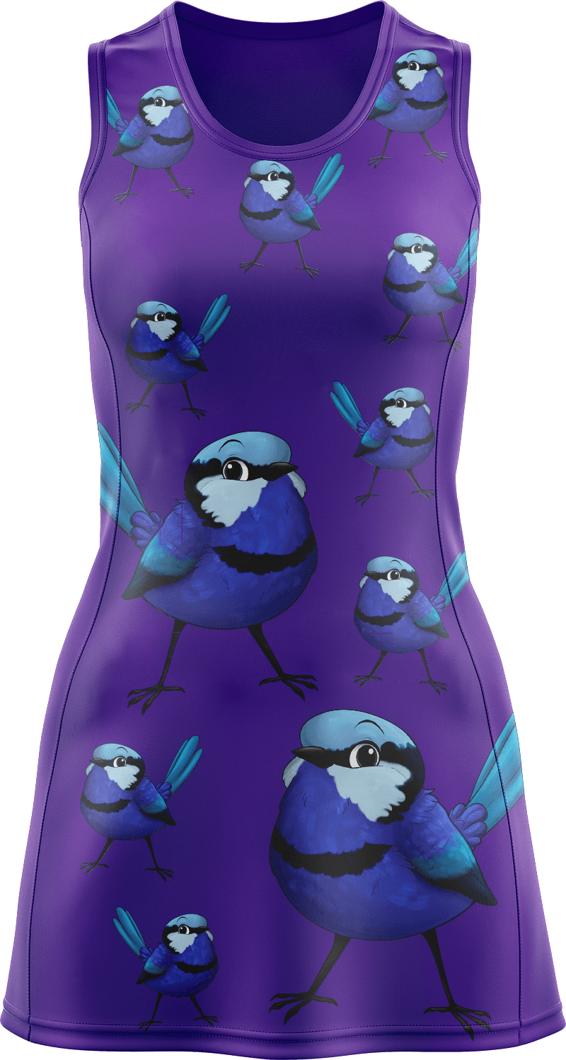 Blue Wren Ladies Mini Dress - fungear.com.au