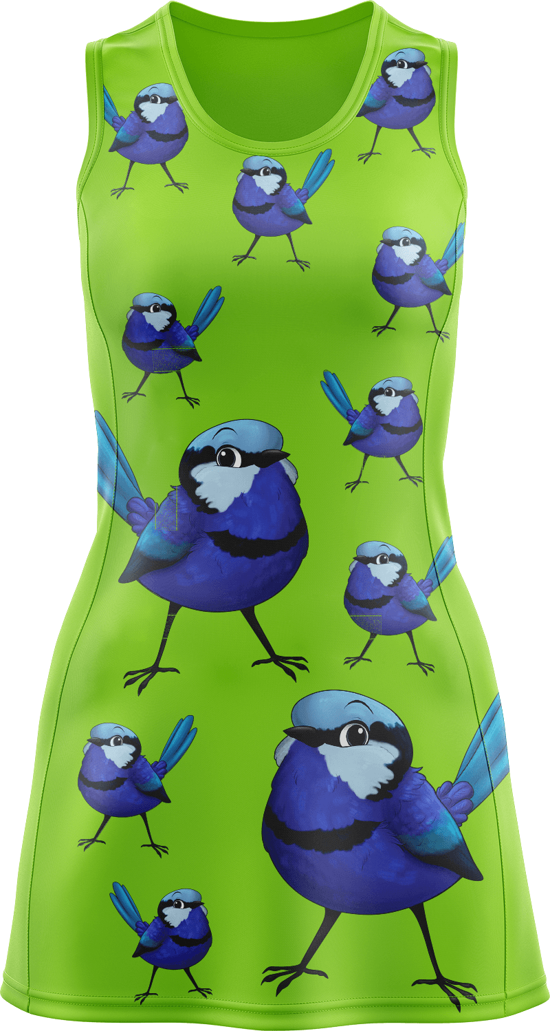 Blue Wren Ladies Mini Dress - fungear.com.au