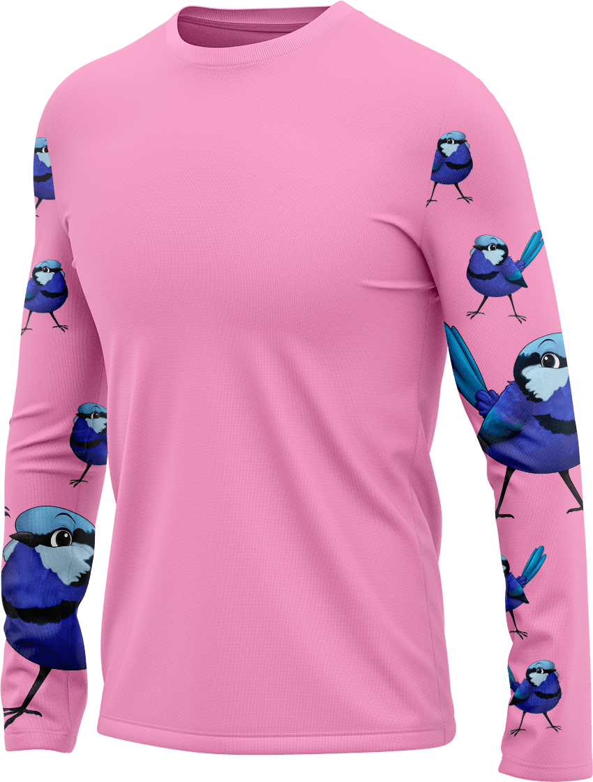 Blue Wren Rash Shirt Long Sleeve - fungear.com.au