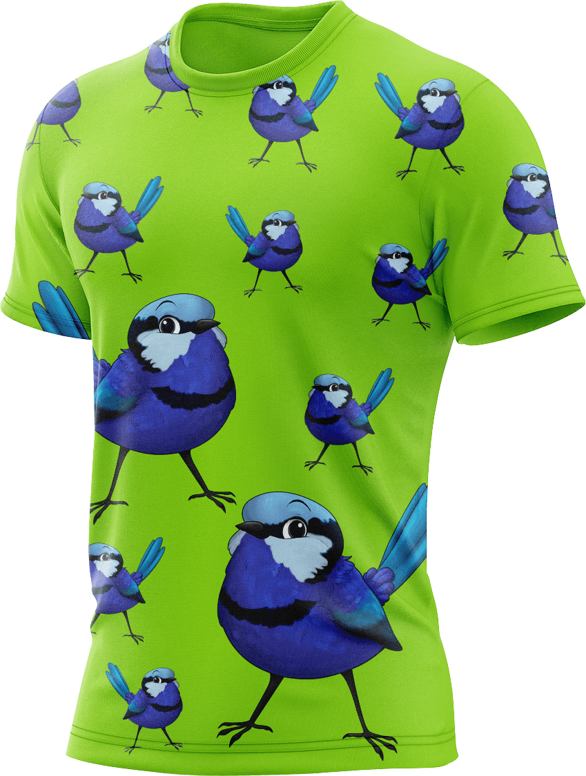 Blue Wren Rash Shirt Short Sleeve - fungear.com.au