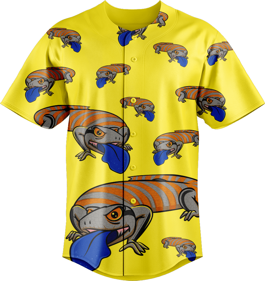 Bluey Lizard Baseball Jerseys - fungear.com.au