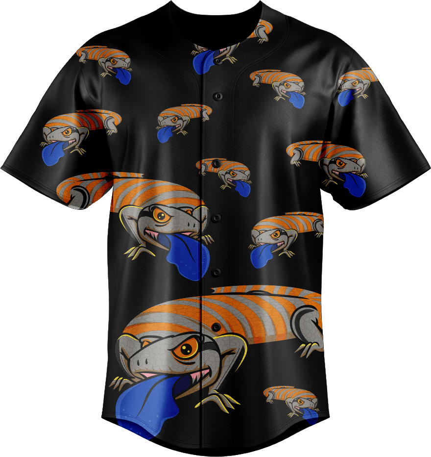 Bluey Lizard Baseball Jerseys - fungear.com.au