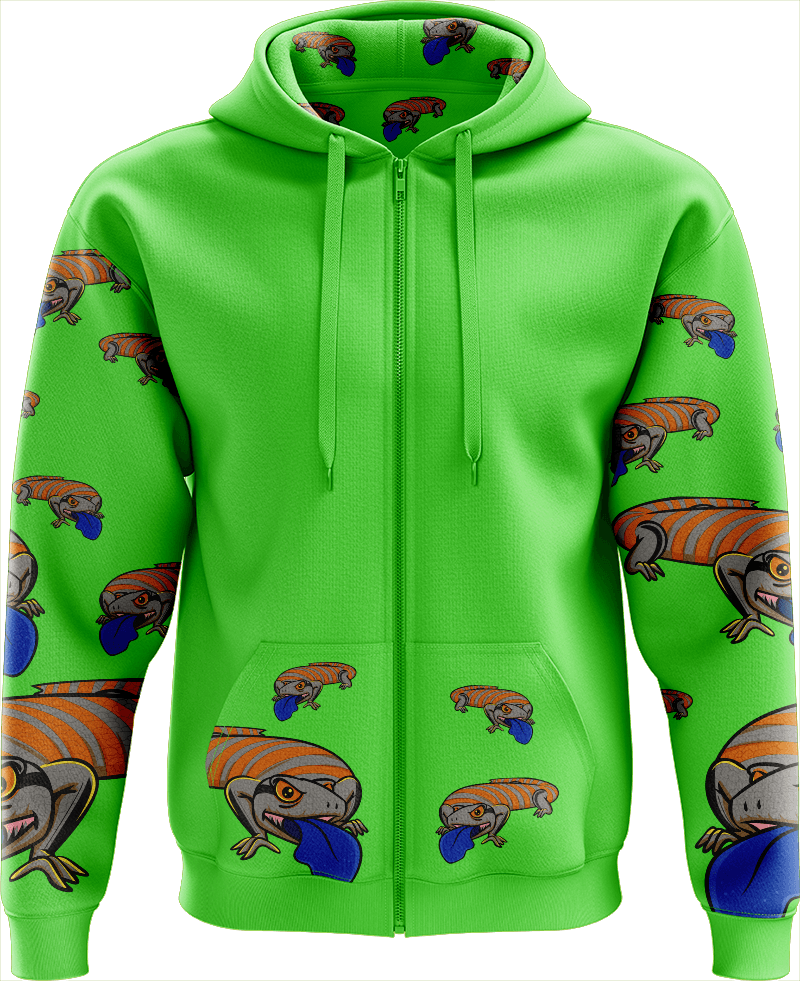 Bluey Lizard Full Zip Hoodies Jacket - fungear.com.au