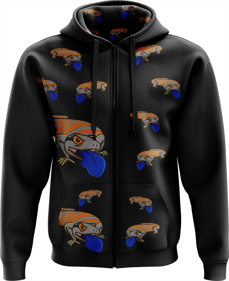 Bluey Lizard Full Zip Hoodies Jacket - fungear.com.au