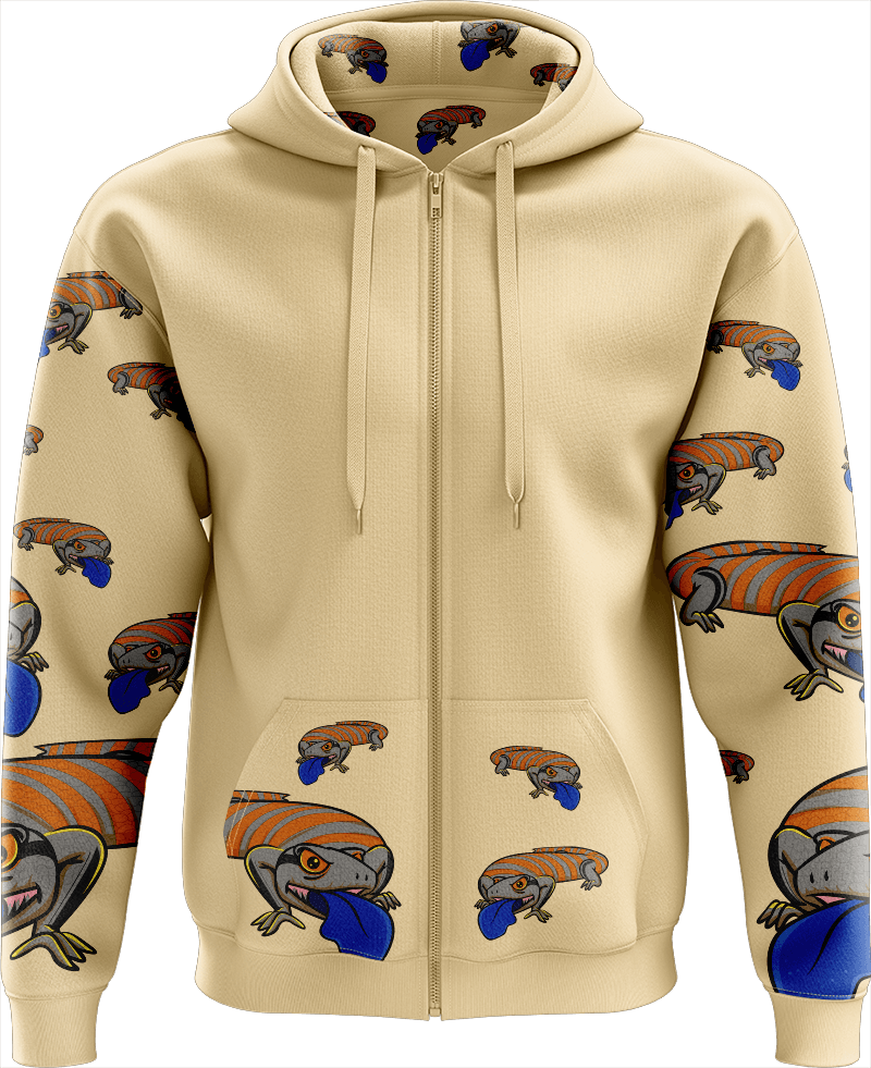 Bluey Lizard Full Zip Hoodies Jacket - fungear.com.au