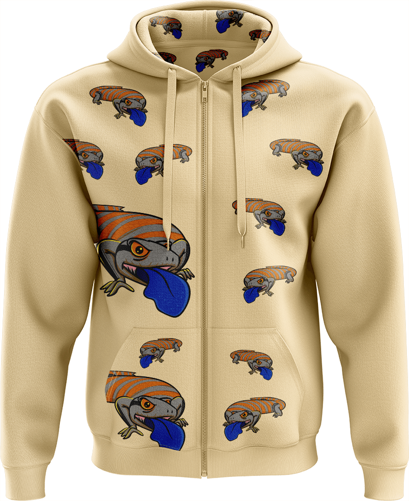 Bluey Lizard Full Zip Hoodies Jacket - fungear.com.au